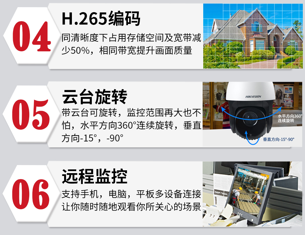 重庆监控安装海康威视 室外防水摄像头 网络监控球机